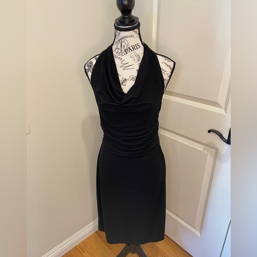 Kenneth Cole New York Black Halter Dress